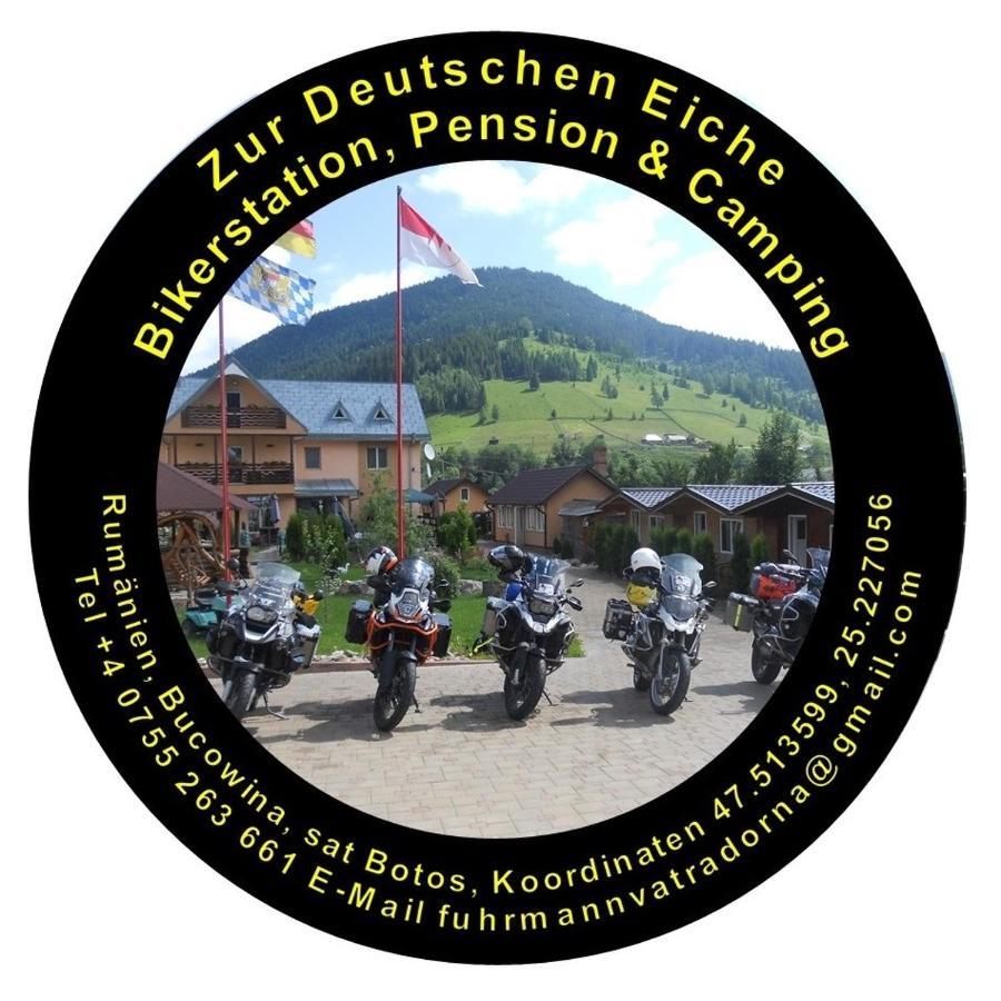Pension, Camping & Biker Station Zur Deutschen Eiche Ciocanesti ภายนอก รูปภาพ